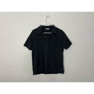 Alex Mill Dark Gray Black Polo Size Large